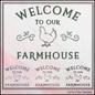 Welcome to our Farmhouse Machine Embroidery Design | Country Home Decor, 6 Sizes (3427)