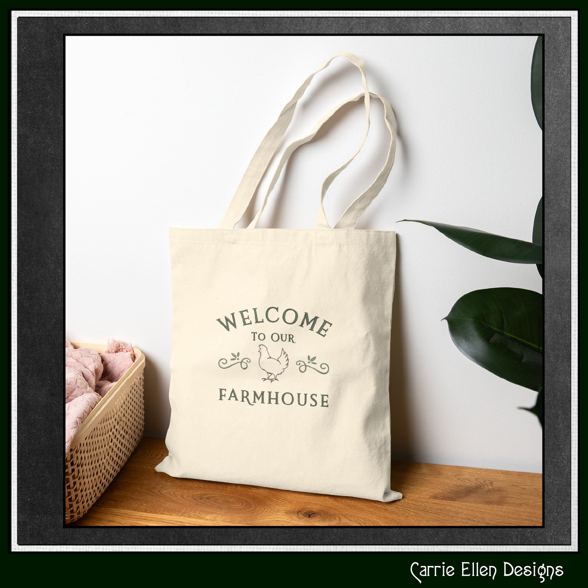 Welcome to our Farmhouse Machine Embroidery Design | Country Home Decor, 6 Sizes (3427)