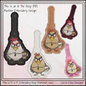 Grumpy Bird ITH Key Fob Machine Embroidery Design | Coffee Loving Bird with Attitude In-The-Hoop Key Tag  (3453)