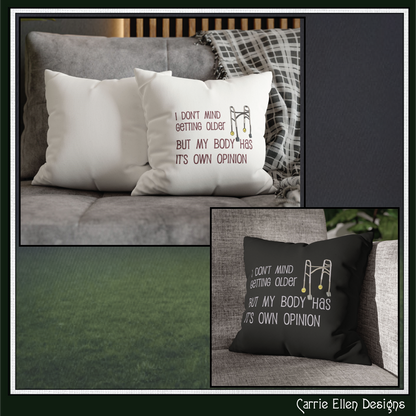 I Don’t Mind Getting Older – Snarky Machine Embroidery Design Saying | Funny Aging Quote Pattern, 6 Sizes (3490)