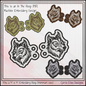 Wolf Profile ITH Shoe Wing Machine Embroidery Design – Wildlife Animal Shoe Décor | In-The-Hoop Pattern (3499)