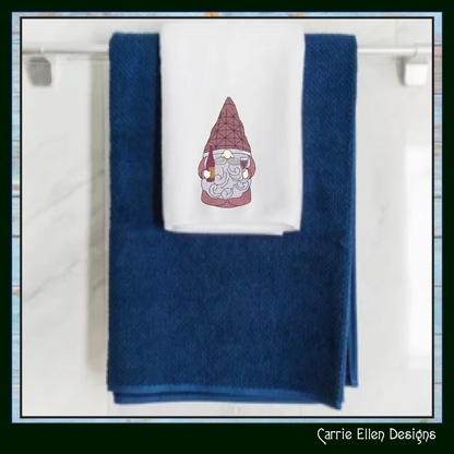 Wine Loving Gnome Machine Embroidery Design – Party Themed Gnome Pattern, 6 Sizes (3517)