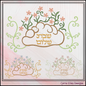 Shabbat Shalom Judaica Machine Embroidery Design – Challah & Floral Embroidery Pattern with Hebrew Text, 6 Sizes (3526))