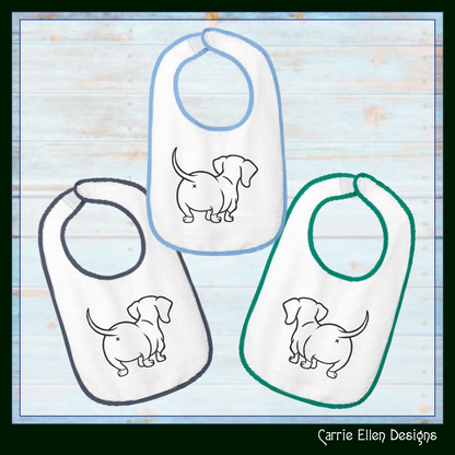 Dog Butt Machine Embroidery Design – Funny Dog with Attitude Walking Away Stitch Pattern, 6 Sizes (3531)