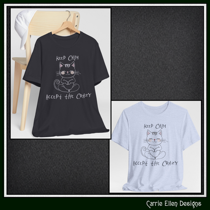 Keep Calm, Accept The Crazy Machine Embroidery Design – Funny Quote Pattern, 6 Sizes (3548)