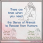 Sassy Inspirational Machine Embroidery Design – Silence of Animals to Recover From Humans Quote, Animal Lover Pattern, 6 Sizes (3560)