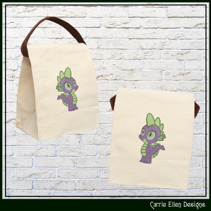 MLP Spike Machine Embroidery Design | My Little Pony Inspired Dragon Character, 6 Sizes (3572)