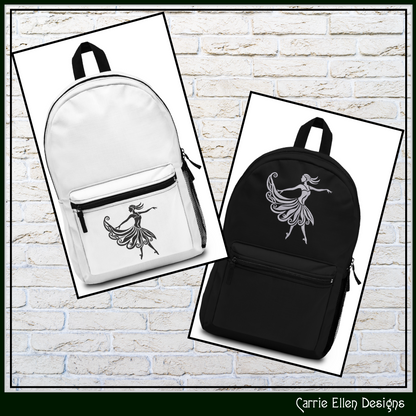 Artistic Dancer Silhouette Machine Embroidery Design | Elegant Dancer Pattern, 6 Sizes (3594)
