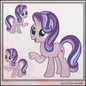 MLP Starlight Glimmer Machine Embroidery Design | My Little Pony Inspired Classic Character, 6 Sizes (3595)