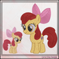 MLP Apple Bloom Machine Embroidery Design | My Little Pony Inspired Classic Character, 6 Sizes (3597)