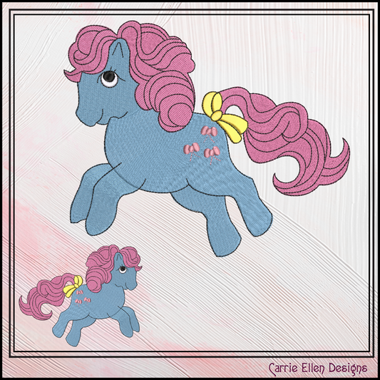 MLP Bow Tie Machine Embroidery Design | My Little Pony Inspired Classic Character, 6 Sizes (3602)