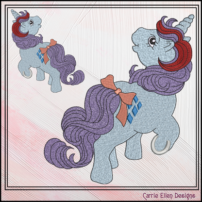 MLP Sparkler Machine Embroidery Design | My Little Pony Inspired Classic Character, 6 Sizes (3604)