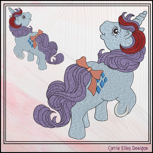 MLP Sparkler Machine Embroidery Design | My Little Pony Inspired Classic Character, 6 Sizes (3604)