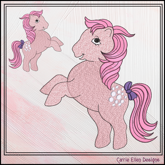 MLP Cotton Candy Machine Embroidery Design | My Little Pony Inspired Classic Character, 6 Sizes (3606)