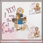 Yes, I Am The Cat Lady Machine Embroidery Design – Funny Cat Lover Quote Pattern, 6 Sizes (3629)