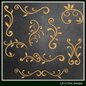 Vine Design Elements Machine Embroidery Design Bundle – 9 Individual Patterns, 6 Sizes Each (3646)
