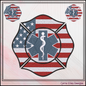 EMS Firefighter Emblem Machine Embroidery Design | Emergency Medical Services Maltese Cross Pattern, 6 Sizes (3658)