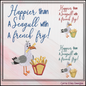 Happy Seagull with French Fry Machine Embroidery Design | Snarky Seaside Bird Saying, 6 Sizes (3688)