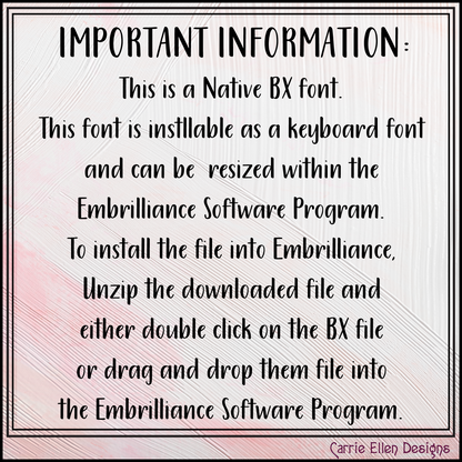 Gypsy Soul BX Fonts and Lettering Stitch Files, Fancy Block Alphabet Machine Embroidery (3702)