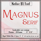 Magnus BX Fonts and Lettering Stitch Files, Classic Serif Block Alphabet Machine Embroidery (3705)
