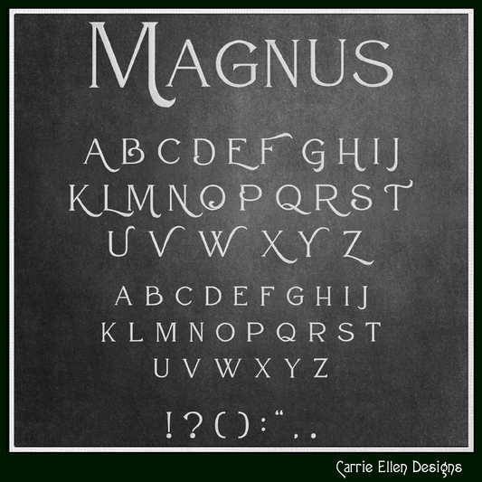 Magnus BX Fonts and Lettering Stitch Files, Classic Serif Block Alphabet Machine Embroidery (3705)