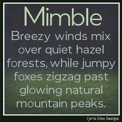 Mimble BX Fonts and Lettering Stitch Files, Classic Monserrat Alphabet Machine Embroidery (3706)