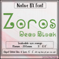 Zoros BX Fonts and Lettering Stitch Files, Modern Deco Alphabet Machine Embroidery (3707)
