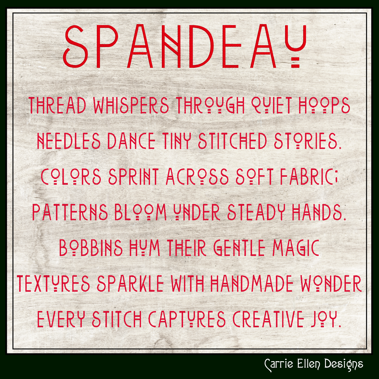 Spandeau BX Fonts and Lettering Stitch Files, Geometric Modern Block Alphabet Machine Embroidery (3715)