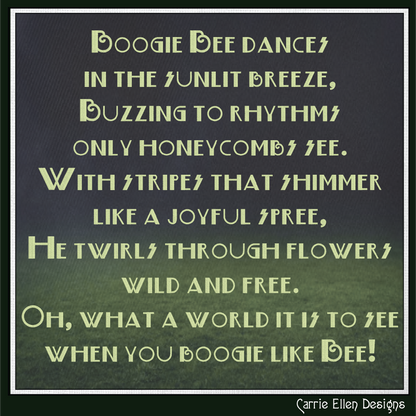 Boogie Bee BX Fonts and Lettering Stitch Files, Art Deco Block Alphabet Machine Embroidery (3759)