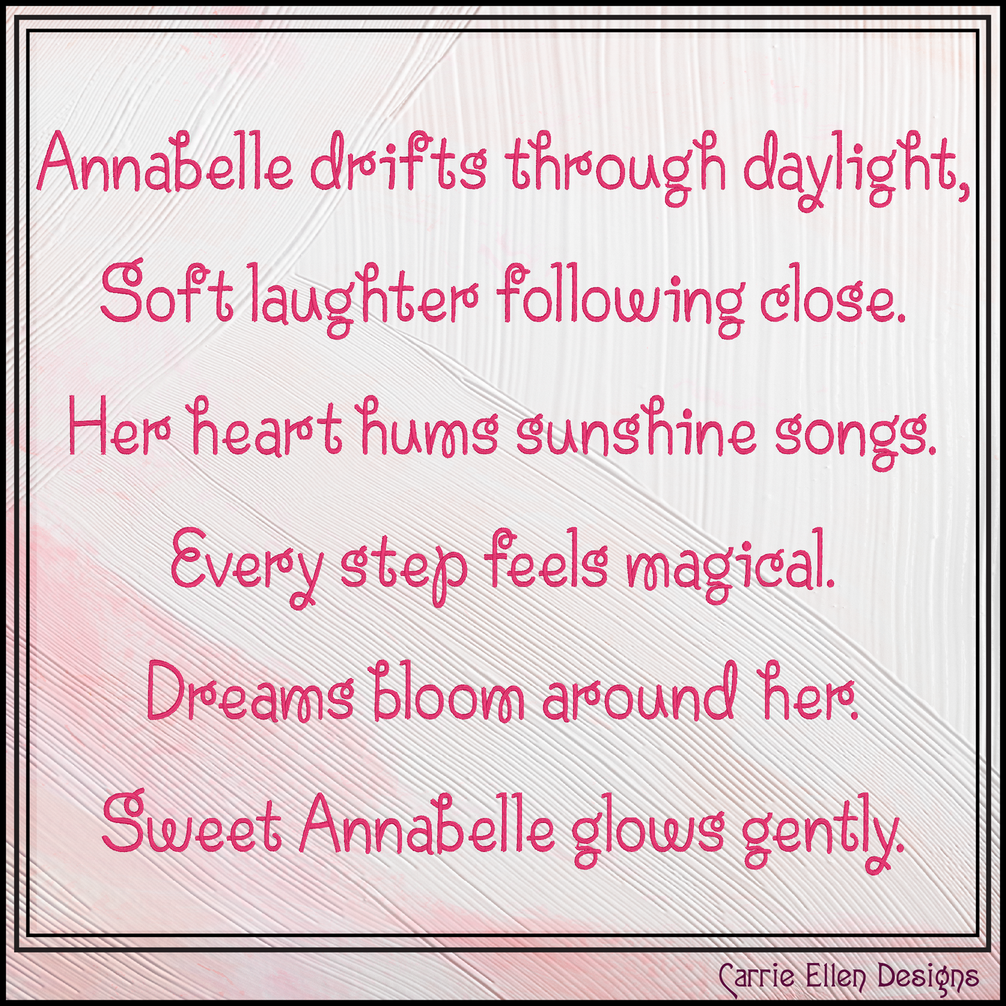 Annabelle BX Fonts and Lettering Stitch Files, Casual Handwritten Block Alphabet Machine Embroidery (3771)