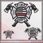 Fire Department Thin Red Line Embroidery Design | Tribute to Fallen Heroes Stitch Pattern (3772)