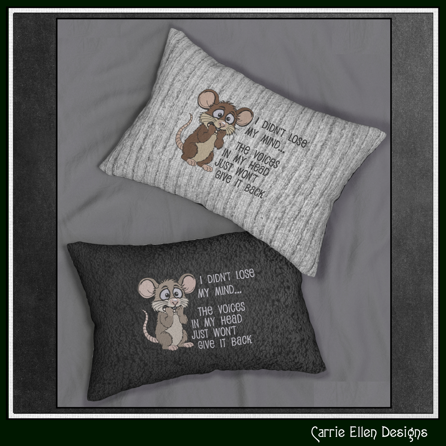 I Didn’t Lose My Mind Funny Mouse Machine Embroidery Design | Sarcastic Humor Saying, 6 Sizes (3848)