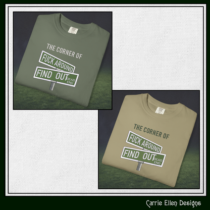 Corner of Bad Decisions Road Sign Machine Embroidery Design | Adult Humor (3900)