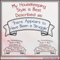 My Housekeeping Style Described Machine Embroidery Design Saying, 6 Sizes (3901)
