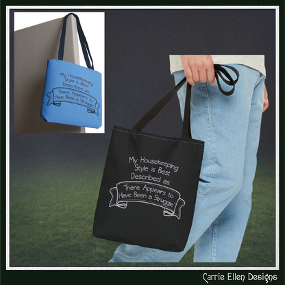 My Housekeeping Style Described Machine Embroidery Design Saying, 6 Sizes (3901)