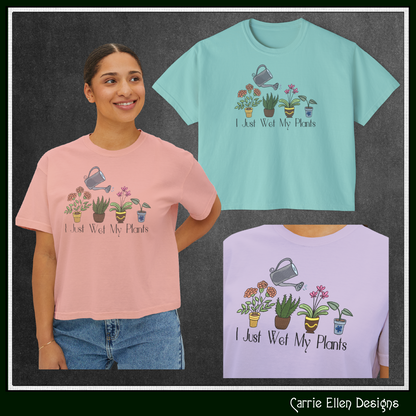 I Just Wet My Plants Machine Embroidery Design | Funny Gardening Humor (3918)