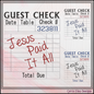 Jesus Paid It All Machine Embroidery Design | Faith Quote Guest Check Stitch File, 6 Sizes (3988)
