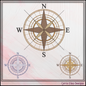 Compass Rose Machine Embroidery Design | Nautical Map Compass Stitch File, 6 Sizes (3993)