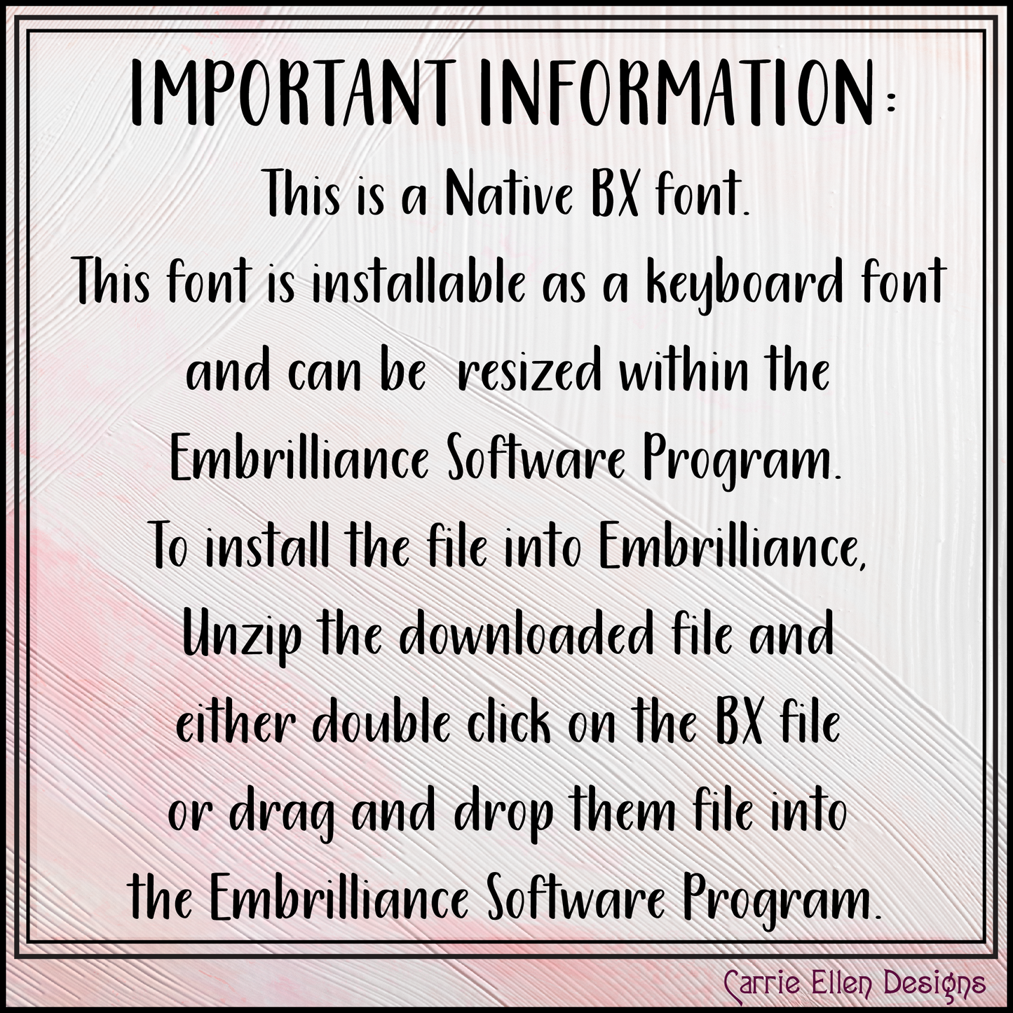 Cabot Cove Decorative BX Font & Lettering Stitch Files |Native Embrilliance Machine Embroidery Font (4006)