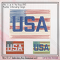 USA Flag Theme ITH Mug Rug Machine Embroidery Design | Patriotic American Flag In The Hoop Project (4012)