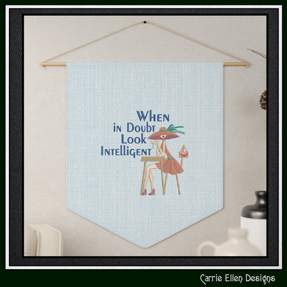 When in Doubt Look Intelligent Machine Embroidery Design | Sassy Adult Humor Stitch File, 6 Sizes (4014)