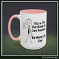 Funny Stick Figure "This is Jim" Accent Color Ceramic Mug | Snarky Humor Coffee Mug, Perfect for Home or Office Decor (P-6050)