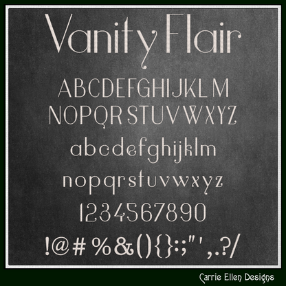 Vanity Flair Decorative BX Font & Lettering Stitch Files |Native Embrilliance Machine Embroidery Font (4045)