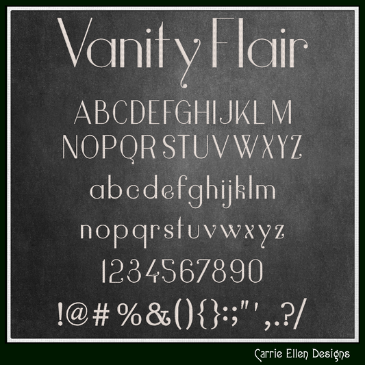 Vanity Flair Decorative BX Font & Lettering Stitch Files |Native Embrilliance Machine Embroidery Font (4045)