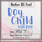 Boy Child Machine Embroidery Design | Modern Kids Native Embrilliance Machine Embroidery Font (4050)
