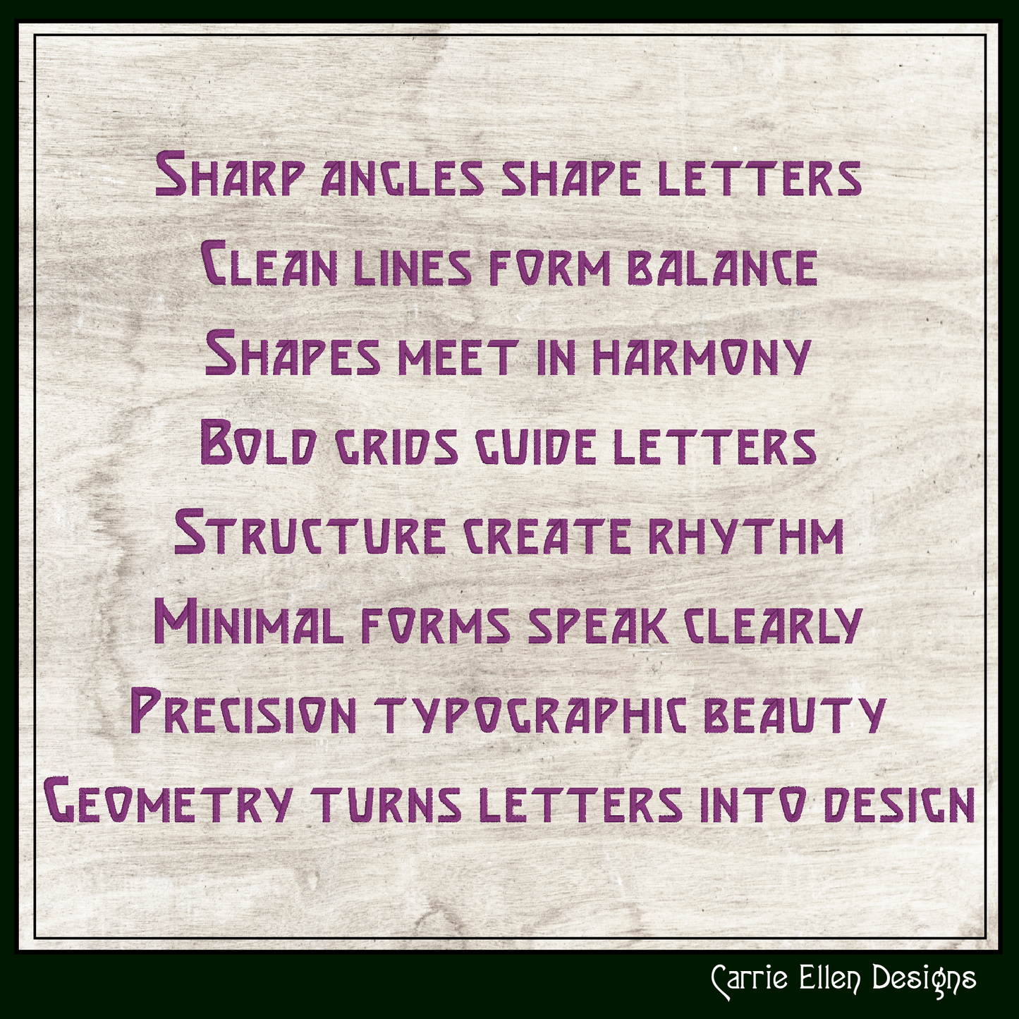 Brasetto Geometric Block BX Font & Lettering Stitch Files | Native Embrilliance Machine Embroidery Font (4052)