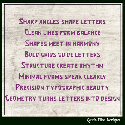 Brasetto Geometric Block BX Font & Lettering Stitch Files | Native Embrilliance Machine Embroidery Font (4052)