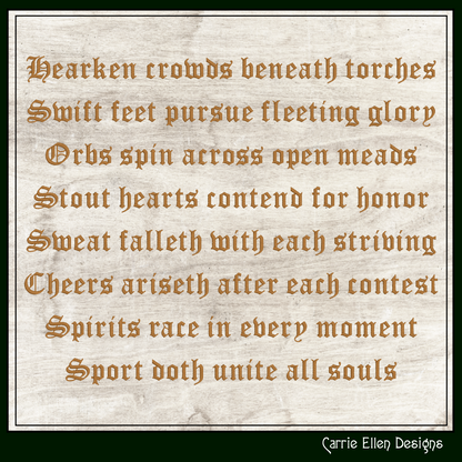 Old English Medieval Calligraphy BX Font & Lettering Stitch Files | Native Embrilliance Machine Embroidery Font (4056)