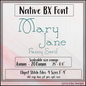 Mary Jane Fancy Serif BX Font & Lettering Stitch Files | Native Embrilliance Machine Embroidery Font (4066)