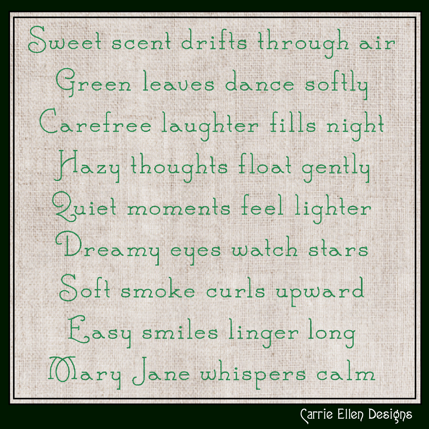Mary Jane Fancy Serif BX Font & Lettering Stitch Files | Native Embrilliance Machine Embroidery Font (4066)
